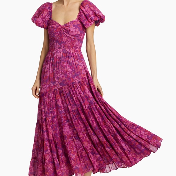 Free People Floral Cotton Tiered Maxi dress - Picture 7 of 7